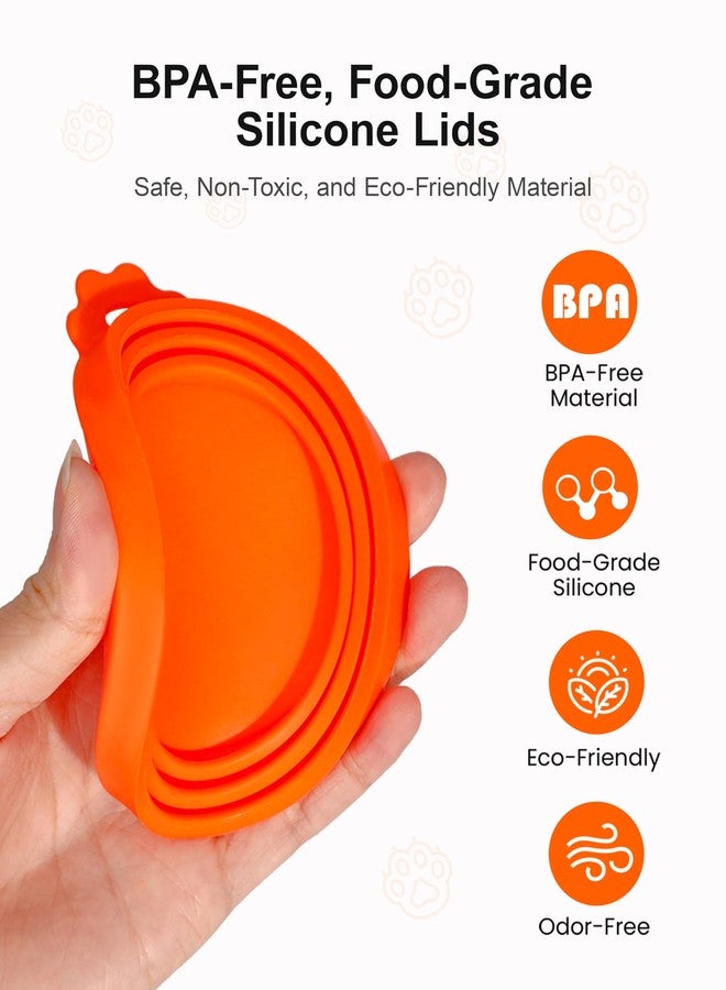 Anyongora Can Covers for Pet Food Cans – 4-Pack Silicone Can Lids for Cats and Dogs, Airtight and Safe for Pets, Dishwasher Safe, Cat Food Lid Set for Home, Travel, or Boarding Use - Image 4